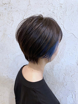 【Flor】*ショートボブ+インナーブルー*