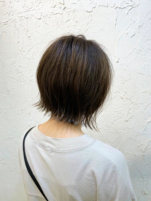 【Flor】*外はねロブ+ネイビーブラウン*