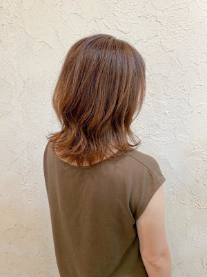 【Flor】*くびれセミディ+ヘーゼルベージュ*