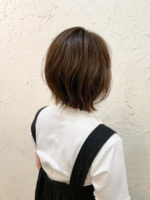 【Flor】*ひし形ショート+シナモンベージュ*