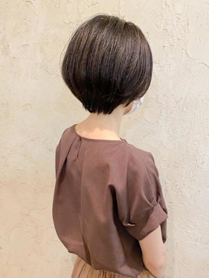 【Flor】*大人ガーリーショート+チャコールブラウン