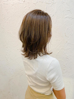 【Flor】*くびれウルフミディ+キャラメルベージュ*