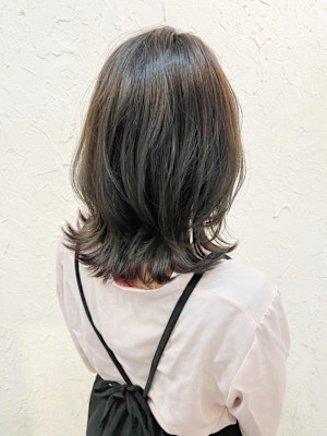 【Flor】*くびれボブルフ+ネイビーアッシュ*