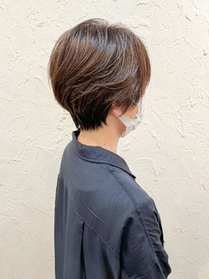 【Flor】*カジュアルショート+シュルキーブラウン*