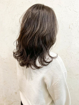 【Flor】*波巻きウェーブ+グレージュ*