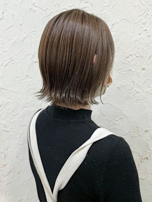 【Flor】*くびれボブ+フレンチセピアアッシュ*