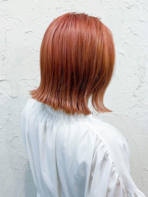 【Flor】*くびれ外ハネボブ+オレンジベージュ*