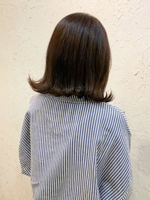 【Flor】*外ハネボブ+マロンブラウン*