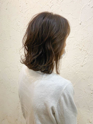 【Flor】*鎖骨ミディアム+カフェブラウン*