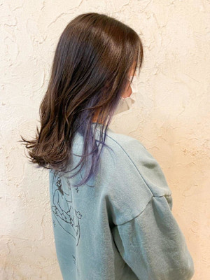 【Flor】*インナーカラー+ペールバイオレット*