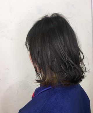 【Flor】*インナーカラー+カーキ×ボブディ*