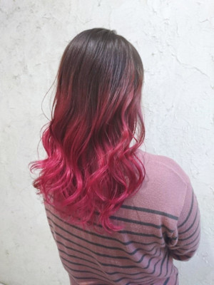 【Flor】*グラデーション+チェリーピンク*