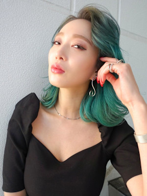 【Flor】*グラデーション+オーロラグリーン*