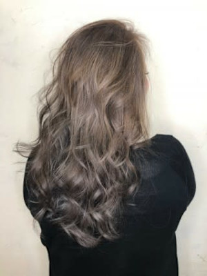 【Flor】*無造作カール+パールグレージュ*