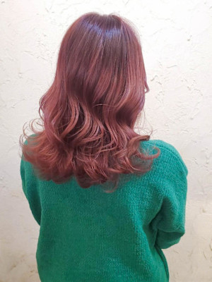 【Flor】*フェミニンカール+ピンクブラウン*