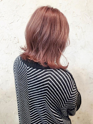 【Flor】*くびれボブ+ペールピンクベージュ*