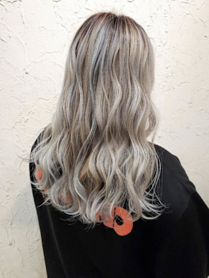 【Flor】*ホワイティアッシュ+波巻き*