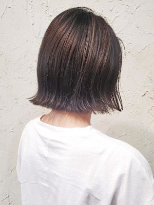 【Flor】*切りっぱなしボブ＋アッシュグレージュ*