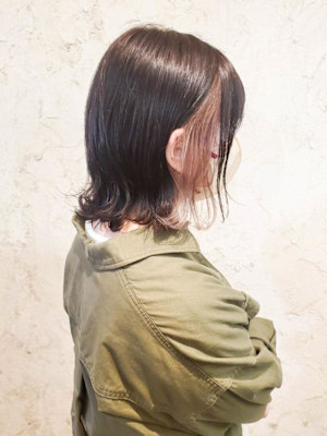 【Flor】*インナーカラー+ダスティピンク*