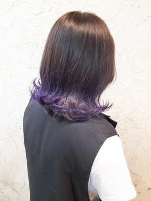 【Flor】*ラインカラー+ラベンダー×アッシュ*