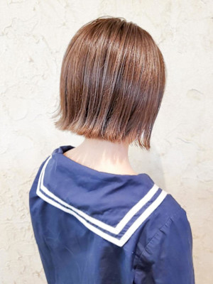 【Flor】*外ハネミニボブ+ティーベージュ*