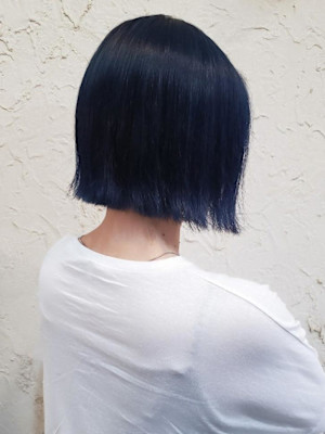 【Flor】*切りっぱなしボブ＋ネイビーアッシュ*