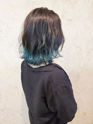 【Flor】*ラインカラー+ターコイズグリーン*