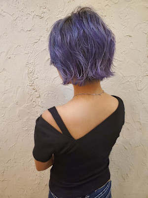 【Flor】*外はねボブ+ガーネットアッシュ*