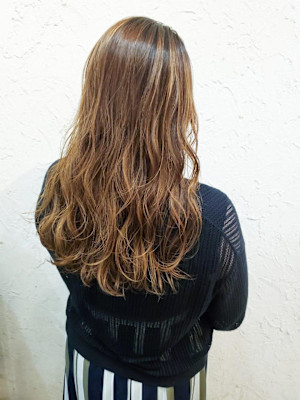 【Flor】*フェザーロング+ゴールドベージュ*