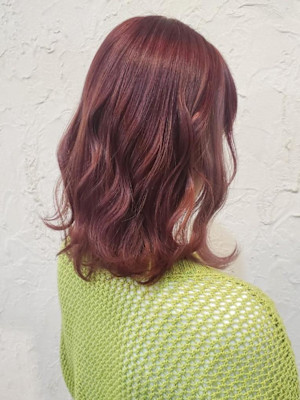 【Flor】*韓流巻きミディ＋ラズベリーベージュ*