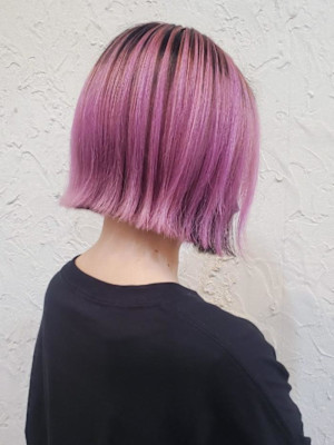 【Flor】＊切りっぱなしボブ＋フラミンゴピンク＊