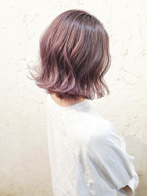 【Flor】*くびれボブルフ+ラベンダーグレージュ*