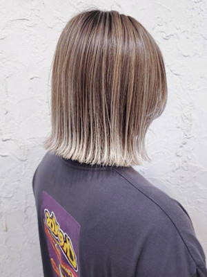 【Flor】*バレイヤージュ+シルバー×アッシュ*