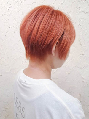 【Flor】*大人ショート+ペールピンク*