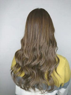 【Flor】*フェザーロング+スモーキーベージュ*