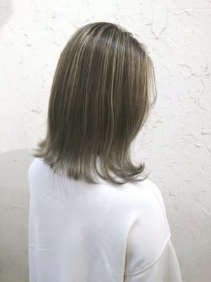 【Flor】*ハイライトグラ+シルバーグレー*