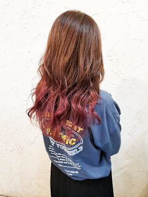 【Flor】*グラデーション+バーガンディ+ブラウン*