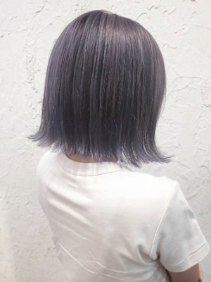 【Flor】*外ハネボブ+ラベンダーアッシュ*