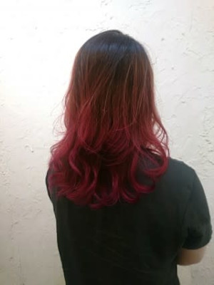 【Flor】*グラデーション×クランベリーレッド*