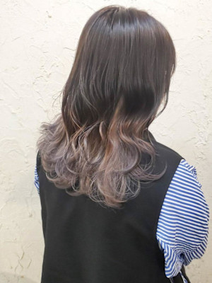 【Flor】*グラデーション+アッシュ×シルバー*