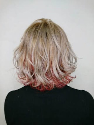 【Flor】*グレージュベージュ×レッドインナー*