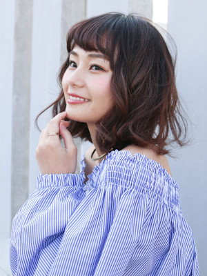 【Flor】*切りっぱなしボブ+フェアリーベージュ*