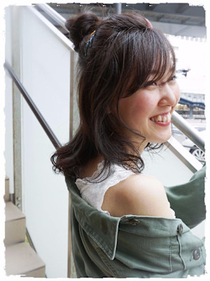 【Flor】*ゆるふわハーフおだんご×ヘアアレンジ*