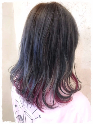 【Flor】*インナーカラー＋ローズバイオレット*