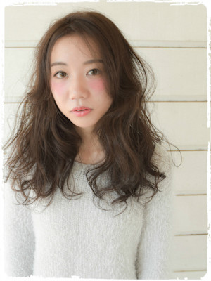 【*無造作カール×大人可愛いセンターパート*】≪flor≫