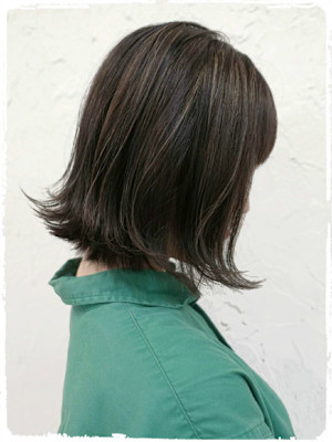 【Flor】*切りっぱなし外ハネ×外国人風ハイライト*