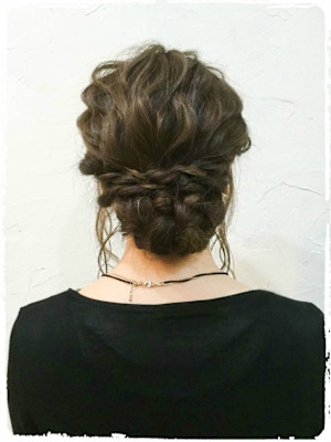 【*お客様STYLE+*波巻き×ロープ編みパーティアレンジ】