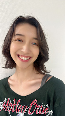 くびれボブカット/ナチュラルベージュカラー/くすみベージュ