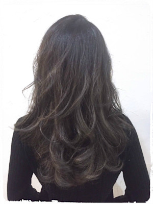 ≪大人きれいなバレイヤージュグラマラス×スモーキーグレー≫