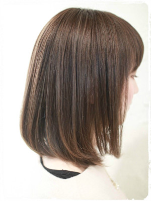 ≪大人かわいいBOB×キャラメルベージュの3Dカラー≫